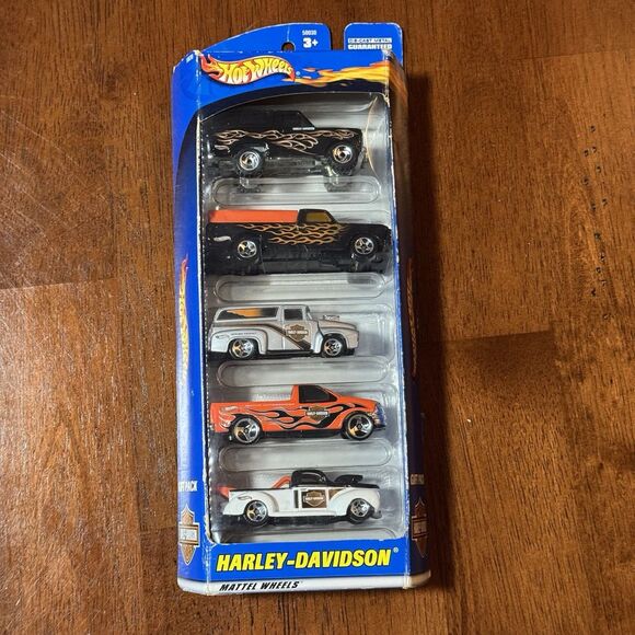 Hot Wheels Harley-Davidson Gift Pack 5-Car Set 1:64 Mattel Wheels 2000 - Picture 1 of 9